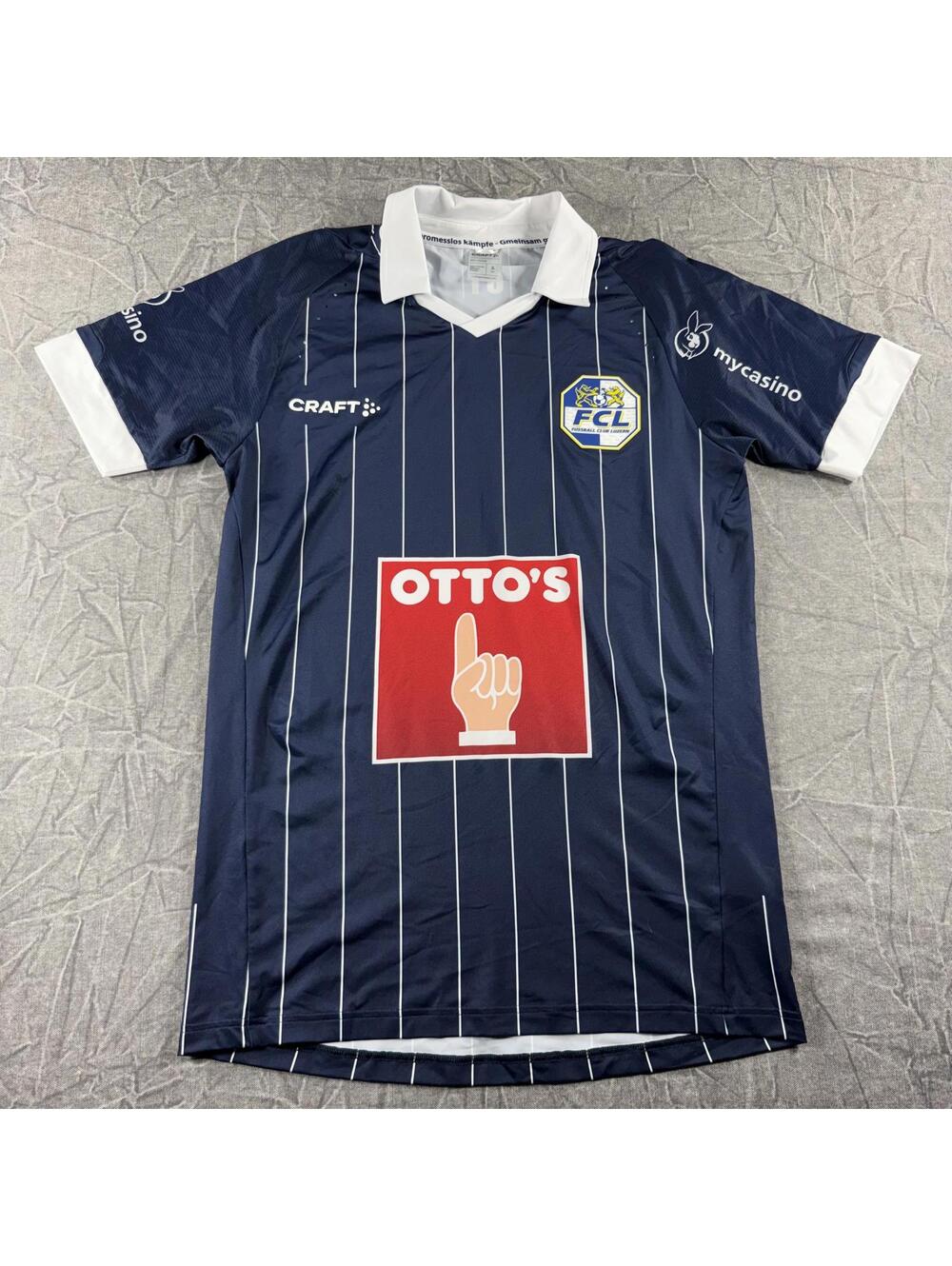 Craft FC Luzern Polo Men's S Blue White Jersey Suisse